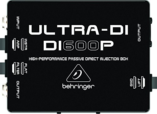 Preamplificador BEHRINGER ULTRA-DI DI600P Behringer - Componentes de áudio - preamplificador, behringer ultra-di di600p, racio sinal ruido snr, gain ajustavel 60db, tecnologia conectividade com fios, peso produto 300g