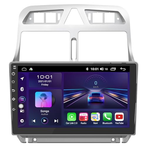 Autorrádio Android 12.0 com GPS para Peugeot 307 SW CC 2002-2013 AWESAFE - Aparelhos de áudio e vídeo para veículos e sistemas de painel - android, gps, peugeot 307 sw cc