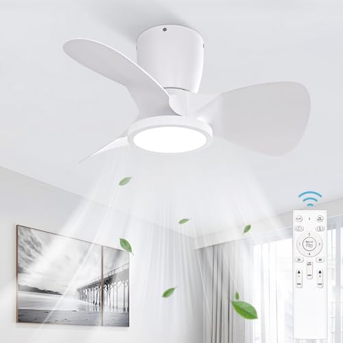 Ventoinha de Teto com Luz Ateroll | Branco Ateroll - Ventiladores de teto - ventoinha, teto, luz, ateroll