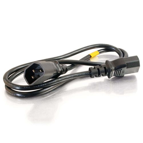 Cabo de Alimentação C2G (C13 - C14 - 1.2 m - Preto) C2G - Fios de extensão - c13, c14, 1.2m, preto