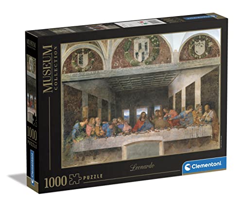 Puzzle CLEMENTONI Leonardo Da Vinci The Last Supper (Idade Mínima Recomendada: 12 anos) CLEMENTONI - Quebra-cabeças - leonardo da vinci, última ceia, 1000 peças, resistentes