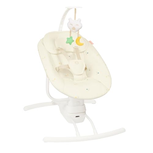 Baloiço BADABULLE 3 em 1 (Castanho - 57 x 56 x 74 cm) BADABULLE - Brinquedos para bebês e equipamentos de atividades - 3 funções, arco ajustável, alça segurança, canções de berço