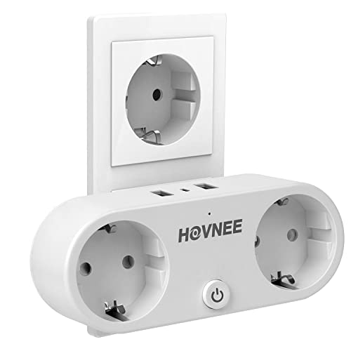 Extensão Elétrica Hovnee com 5 Tomadas e 3 USB | Branco HOVNEE - Tomadas e soquetes de energia - 5 tomadas, 3 usb, branco