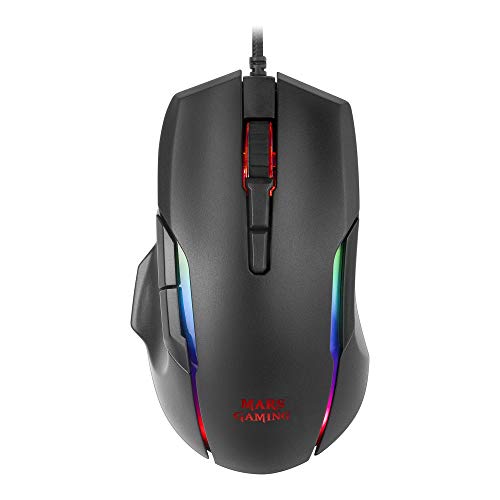 Rato Gaming MARS GAMING MMX (Ótico - 12400 dpi) Mars Gaming - Ratos e trackballs - óptico, 12400 dpi, gaming