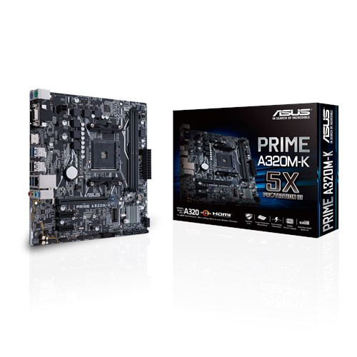 Motherboard ASUS Prime A320M-K (Socket AM4 - AMD A320 - Micro-ATX) ASUS - Placas-mãe - motherboard, asus, prime a320m-k, socket am4, amd a320, Micro-ATX