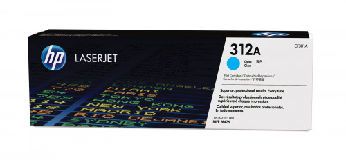 Toner HP LaserJet Original 312A - Azul - CF381A HP - Cartuchos de toner e jato de tinta - laser, azul, 2700 páginas
