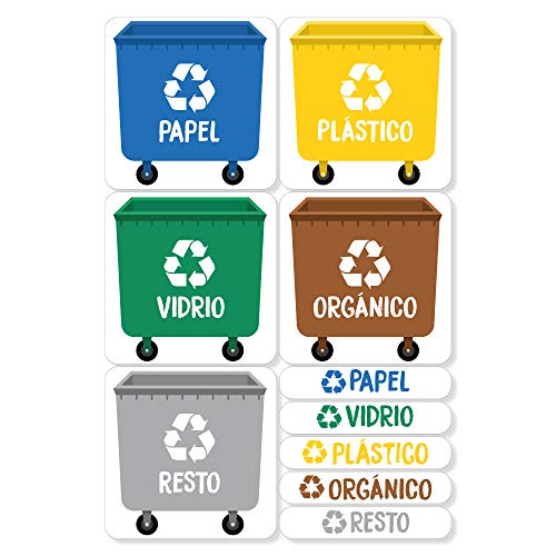 Etiqueta Autocolante HABERDASHERY ONLINE Xs Reciclaje Haberdashery Online - Etiquetas e sinais de contentores de resíduos - autocolante, reciclagem