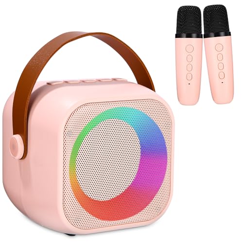 Microfone Karaoke KIDS (Idade Mínima Recomendada: 3 anos) XespisXespis - Sistemas de karaokê - luz LED, efeitos de voz, microfone duplo, CD incluído