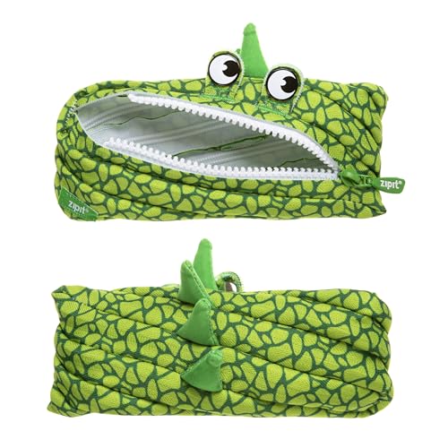 Estojo de Desenho ZIP IT Dino (6 x 15 cm) ZIPIT - Organizadores de mesa - estojo, desenho, dino, 6x15cm