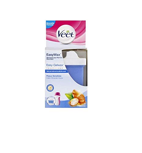 Depilatório a Cera VEET Easywax Refill Roll-On Kit Veet - Kits e suprimentos de depilação com cera - cera, corpo, duradouro, fácil