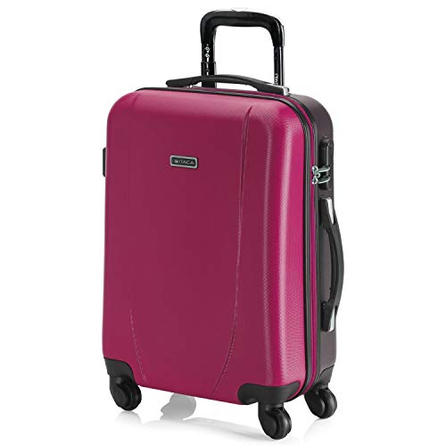 Mala de Cabine ITACA Abs Texturizado (Cabine - 35 L - Rosa) ITACA - Malas - 3,5 L, rosa, telescópica, 4 rodas