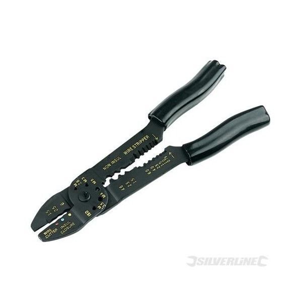 Silverline 434292 Alicate de corte em água Silverline - Ferramentas para fios e cabos - alicate, corte em água, terminais pré-isolados, lâminas aço temperadas