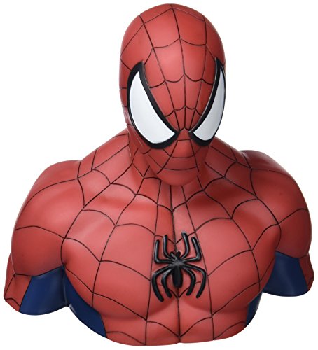 Figura de Ação MARVEL Deluxe Spiderman Bust (Idade Mínima Recomendada: 4 anos) Semic Distribution - Porquinhos mealheiros e cofrinhos - Spiderman, pvc, 20cm, caixa à prova de água