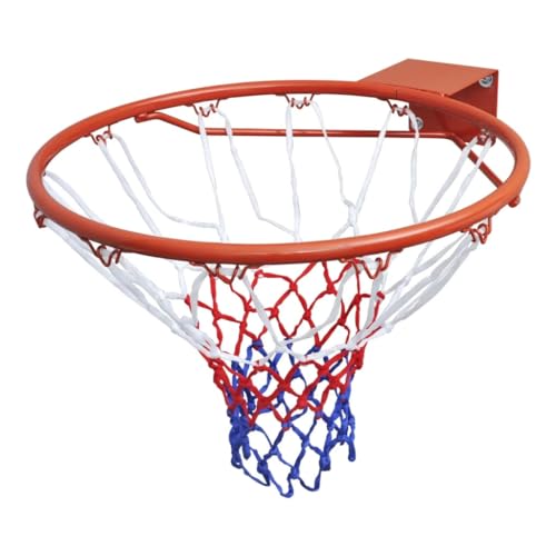 Cesto de Basquetebol VidaXL com Malha e Aro Laranja vidaXL - Equipamento atlético de uso geral - basquetebol, malha, aro, laranja