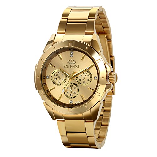 Relógio Homem AVANER AVO-0002E-DOR (Aço Inoxidável - Dourado) Avaner - Relógios - aço inoxidável, dourado, homem