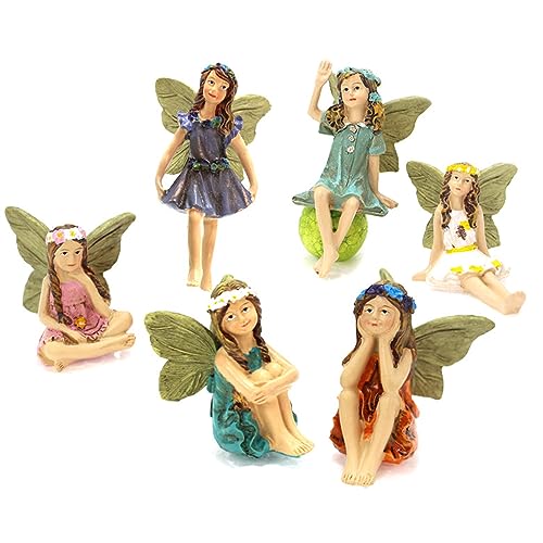 Figura de Brincar XUSXES 6 Peças Figuras de Fadas em Miniatura Wdytrn - Obras de arte - fadas, miniatura, 6 peças