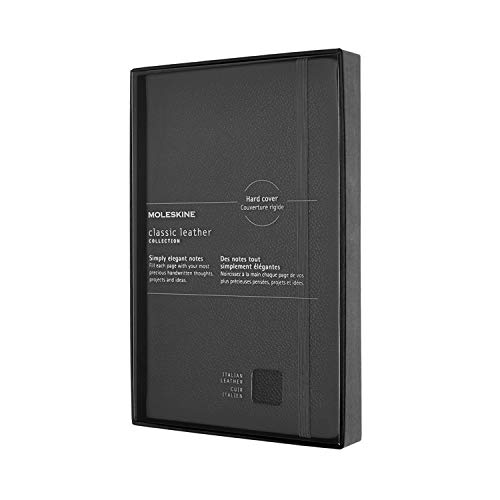 Caderno de Notas Moleskine Preto (Recondicionado Como Novo) Moleskine - Cadernos e bloco de notas - pele preta, elástico, design tradicional