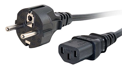 Cabo de Energia C2G 80613 3m Preto, Branco C2G - Adaptadores de energia e carregadores - 3m, schuko, IEC 320 C13, pvc