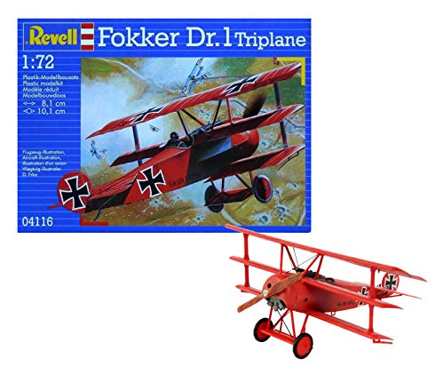 Modelo de avião REVELL Fokker Dr.I Tripple Plane Revell - Kits de modelos em escala - fokker, triplane, modelismo