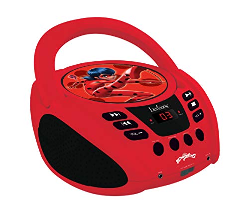 Rádio LEXIBOOK Miraculous (Vermelho - Digital - FM - Pilhas) Lexibook - Reprodutores de áudio e gravadores - digital, fm, pilhas, lcd