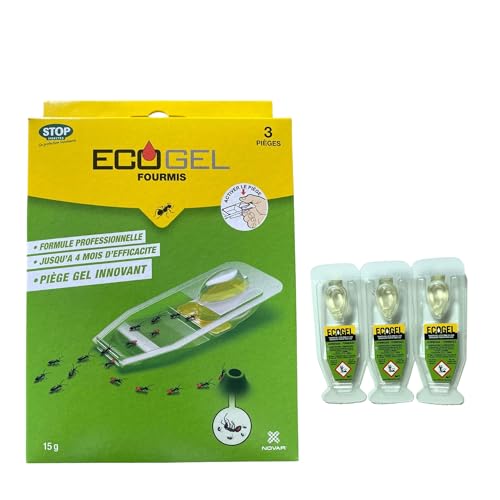 Eco Gel Trap 3 Unidades (Recondicionado Sinais de Uso) NOVAR - Armadilhas de controle de pragas - reciclável, 3 unidades, fácil de aplicar