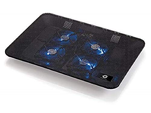 Base refrigeração para portátil Conceptronic CNBCOOLPADL4F | Cinzento Conceptronic - Peças de refrigeração de sistema de computador - refrigeração, portátil, cinzento