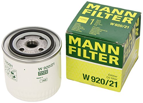 Filtro de Óleo MANN FILTER W920/21 (1 Unidade) MANN FILTER - Circulação de óleo do motor do veículo - preto, plástico, 1 peça, filtro de óleo