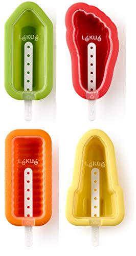 Molde para Gelados ICONIC POP 4 Cores Sortidas Lékué - Formas de cozinha - moldes, gelados, iconic pop