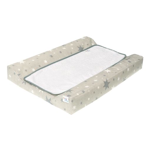 Colchão de Guarda-Rede FUNNY BABY Estrelas Cinzento (53x80cm) Funny Baby - Tapetes e bandejas de muda-fraldas - colchão, guarda-rede, estrelas, cinzento
