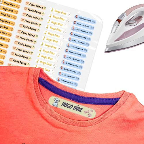 Etiquetas para Roupa 100 Unidades Brancas com Nomes Gzcommodities - Enfeites e acabamentos - etiquetas, roupa, brancas, nomes