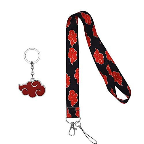 Porta-Chaves AINIUNIU 2 Portas Anime (Preto e Vermelho) AINIUNIU - Peças de reposição para telemóveis - porta-chaves, 2 portas, anime, preto, vermelho