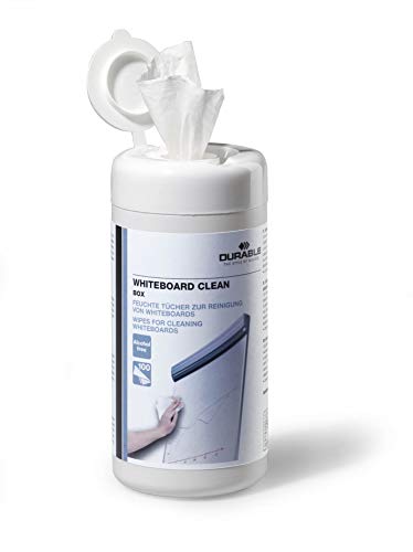Durable 575902 acessório de papelaria e artigos de escrita Durable - Limpa-vidros e superfícies - 100 peças, preto branco, compatível pizarra, 400g