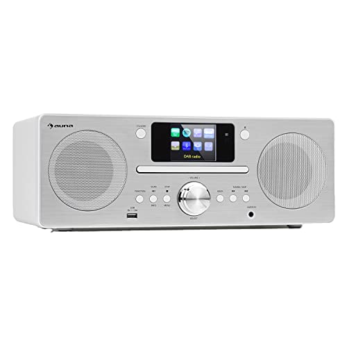 Rádio Portátil Auna 30W com Função de Reprodução de Cds e Mp3 AUNA - Áudio - rádio portátil, 30w, dab/dab+, cd-mp3, bluetooth, aux estéreo