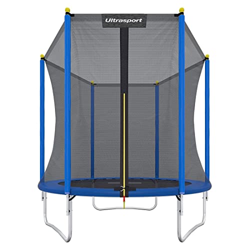Trampolim ULTRASPRT Uni-Jump (Azul - 183-460cm) Ultrasport - Exercício e fitness - 183-460 cm, 100 kg, pés anti-deslizantes, poliuretano