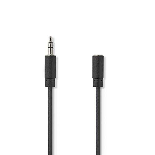 Cabo de Áudio NEDIS (Jack 3.5mm - 3 m - Preto) NEDIS - Cabos de áudio e vídeo - 3 m, jack 3.5mm, preto, nylon