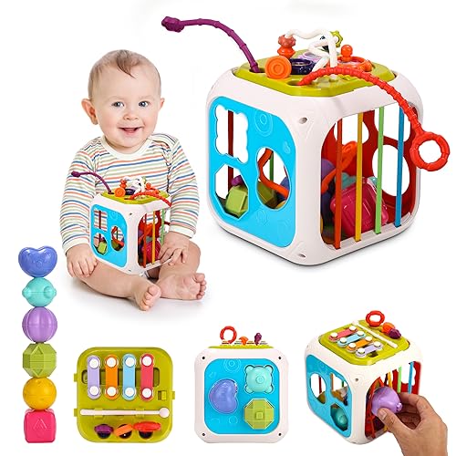 Jogo Didático LEAZZLE 7 em 1 (Idade Mínima: 12 meses) LEAZZLE - Brinquedos - 7 atividades, bola de feltro, formas geométricas, tabuleiro