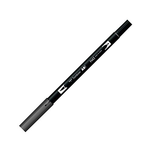 Marcador TOMBOW ABT Dual Brush Pen - Cinzento claro (10) Tombow - Marcadores e marcadores de texto - ponta dupla, fibra, pincel, cinzento claro