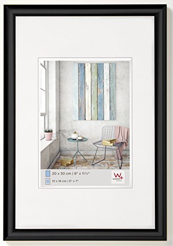 Moldura WALTHER DESIGN KP050B Trendstyle (Preto - Poliéster) Walther - Porta-retratos - preto, 28x35 cm, poliéster