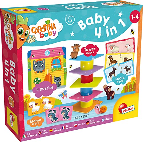Brinquedo educativo Lisciani 4000010060 | Azul, Amarelo LISCIANI GIOCHI - Jogos - educativo, memória, puzzle, torre de blocos