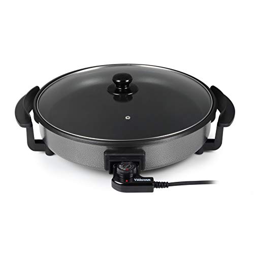 Frigideira Elétrica TRISTAR Pz-2964 (Diâmetro: 40cm) Tristar - Frigideiras elétricas & woks - 40cm, preto, aço inoxidável