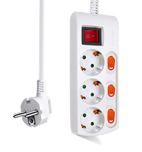 Extensão Elétrica STARTECH.COM PXTNB3SPX EXTRASTAR - Fios e cabos elétricos - interruptor, sobrecarga, 3680W, 250v
