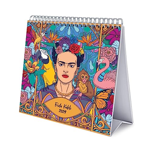 Calendário ERIK EDITORES de Mesa Frida Kahlo Grupo Erik - Calendários, organizadores e planejadores - frida kahlo, 18x20 cm, feriados, festas