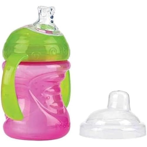 Garrafa para Bebidas Nuuby Silicone 240 Ml 0-6 Meses NEW VALMAR BVBA - Canecas - 240 ml, 0-6 meses, anti-gota, ergonômico