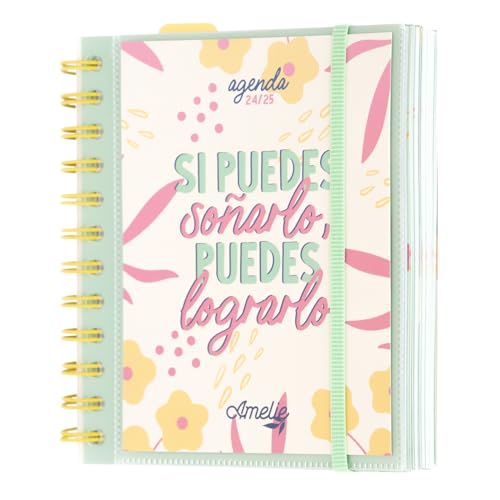 Agenda Escolar ERIK EDITORES Amelie (A5 - 2024/2025 - Semanal - 14.8x21cm) Grupo Erik - Calendários, organizadores e planejadores - agenda escolar, erik editores, amelie, A5, semanal, 14.8x21cm