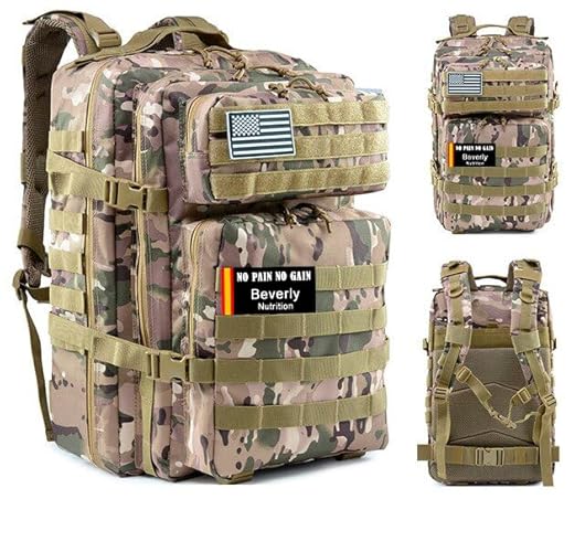Mochilas BEVERLY Tactical (Azul - Poliéster - 27x45x13 cm) Beverly Nutrition - Tlf.: +34.916434503. - Mochilas - tactical, azul, poliéster, 27x45x13 cm