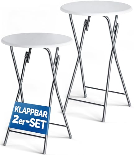 Mesa de Centro Dobrável 2X110X60Cm Redonda Casaria - Móveis de exterior - dobrável, 110x60 cm, redonda
