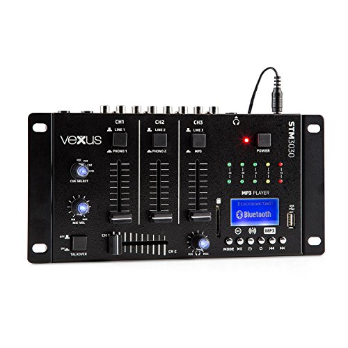 Misturador de Áudio VONYX STM3030 (Preto) TRONIOS - Mesas de áudio - 4 canais, fontes de áudio, visor retroiluminado
