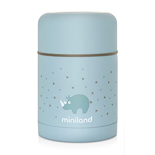 Garrafa Térmica MINILAND Baby Silky Food (Azul - 6 x 9.5 cm) Miniland - Utensílios de mesa - garrafa térmica, miniland, baby silky food, azul, 6x9.5cm