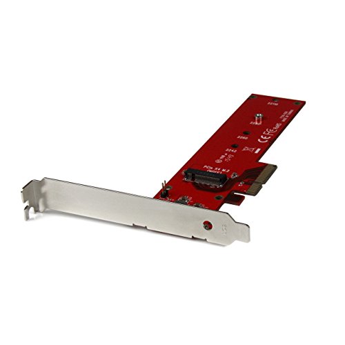 Placa/adaptador de interface StarTech.com PEX4M2E1 Interno M.2 Vermelho STARTECH - Dispositivos de armazenamento - pex4m2e1, interno m.2, vermelho