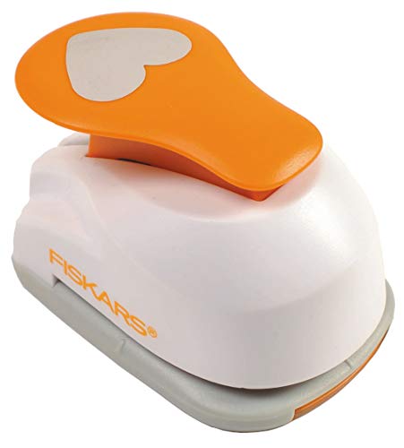 Fiskars Lâmina de Perfuração Cabeça de Coração Ø 2.5 Cm Aço/Plástico Branco e Laranja Fiskars - Perfuradores de papel - perfuração, aço inoxidável, plástico, 25 cm